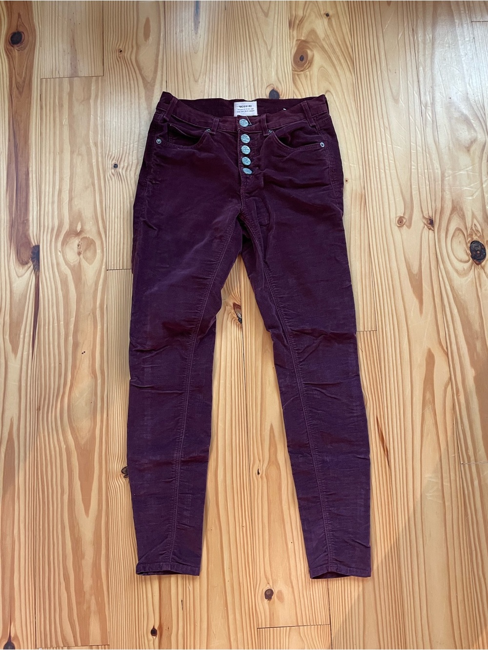 McGuire Denim Skinny Jeans in Burgundy